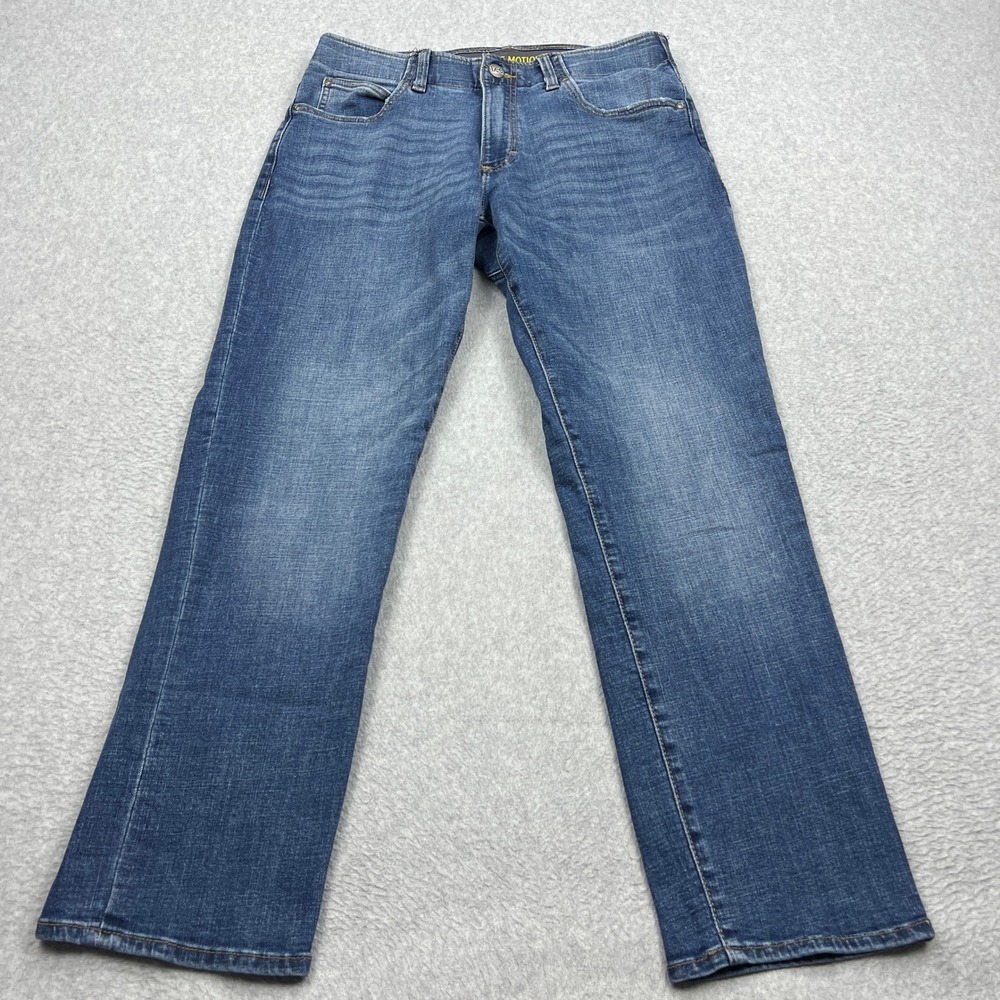 Lee Extreme Motion MVP Jeans Mens 32x30 Blue Straight Fit Tapered Leg Stretch